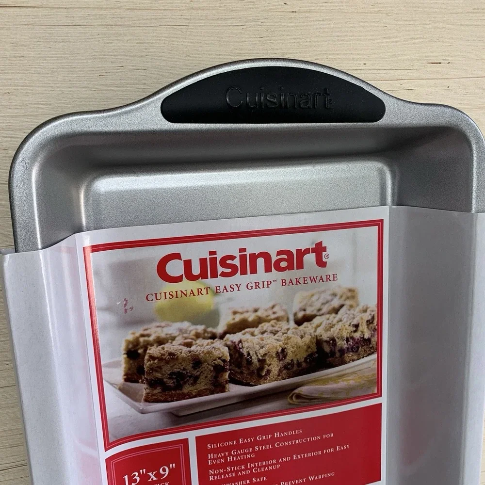 New Cuisinart Easy Grip Bakeware 13x9 Rectangular Silicone Non Stick Cake Pan - Picture 12 of 12
